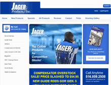 Tablet Screenshot of jagerproducts.com